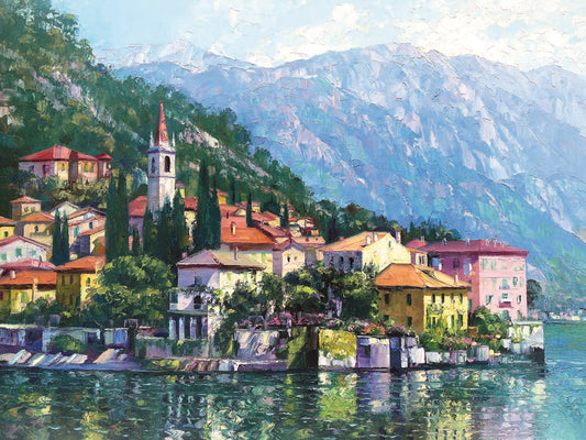 Reflections of Lake Como Canvas Prints
