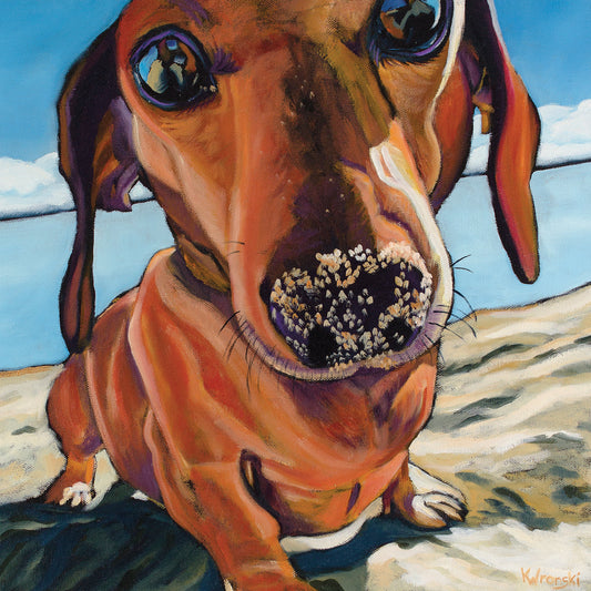 Sand Dog Canvas Print