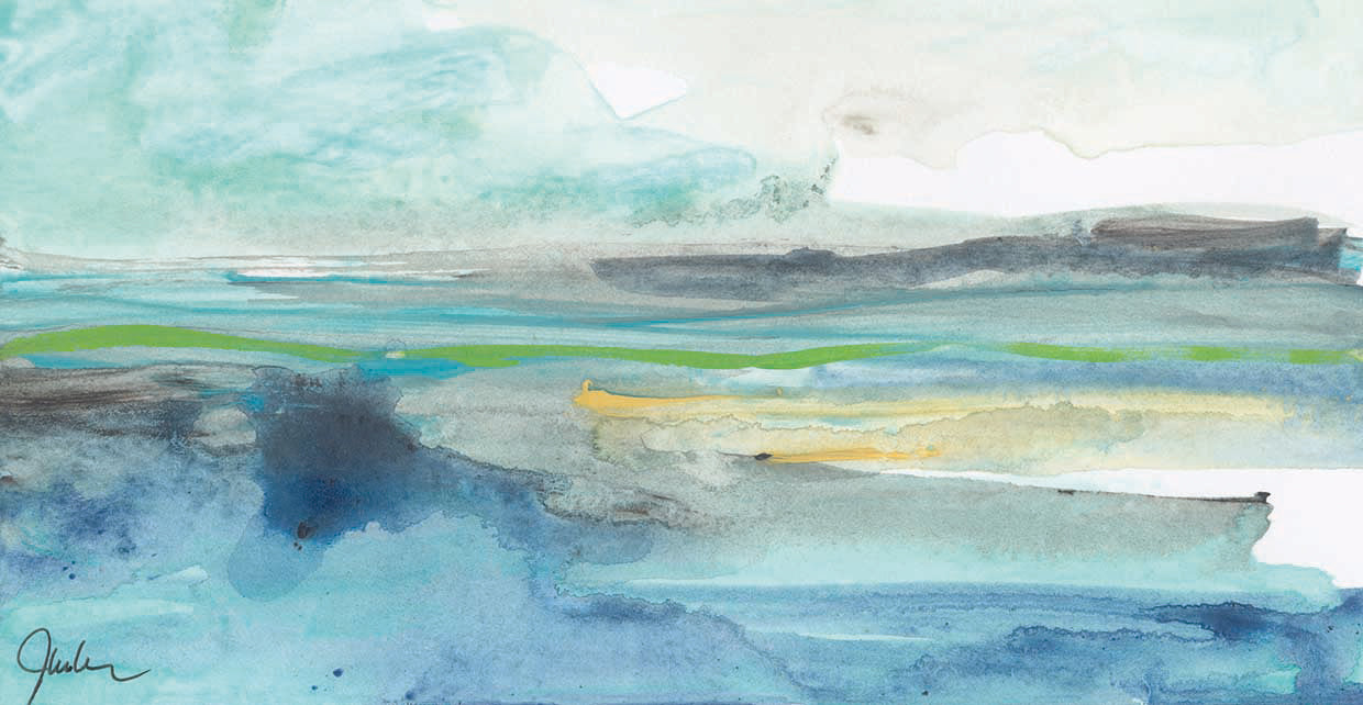 Tempestuous Sea by Jan Weiss - best quality handcrafted wall art work on large canvas & framed canvas prints