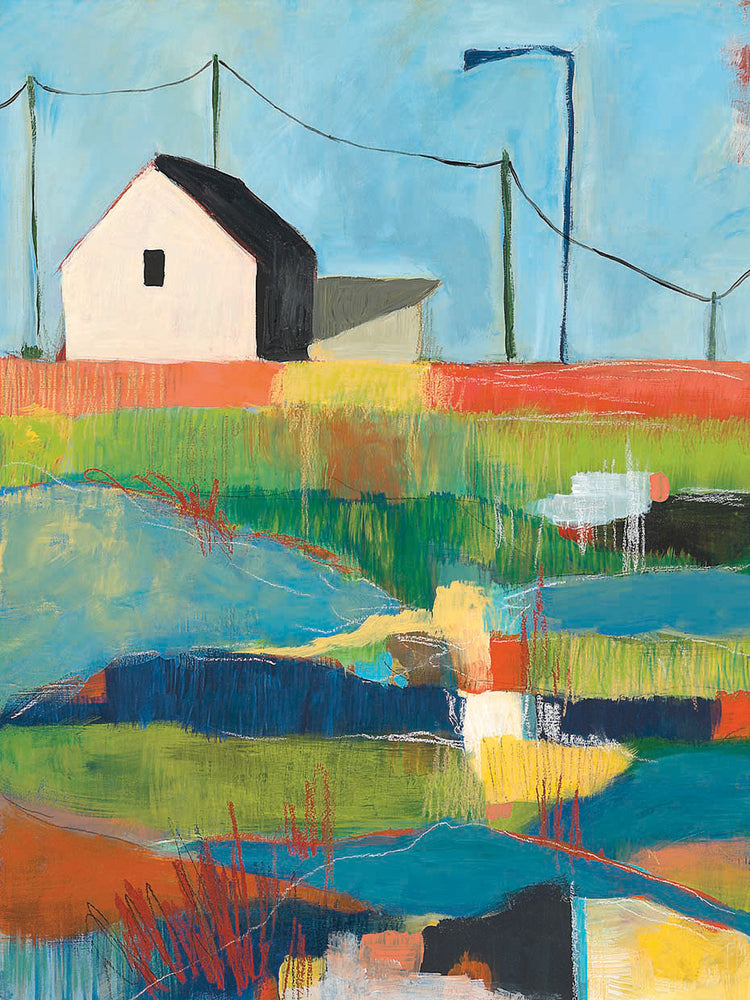 Western Edge by Jan Weiss - museum quality wall art work on large canvas & framed canvas prints