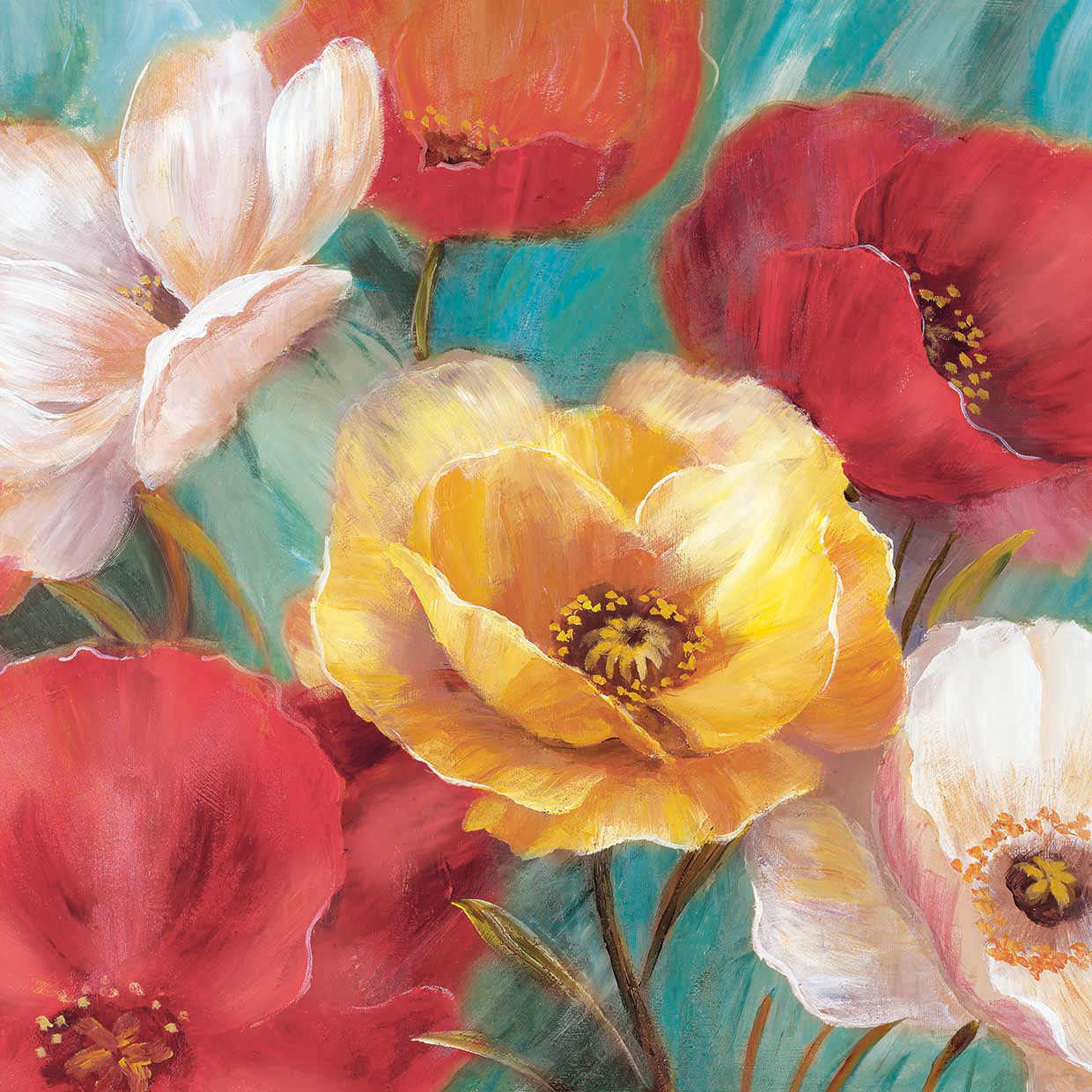 Jardin de Primavera by Nan - handcrafted wall art work on large canvas & framed canvas prints, made to order