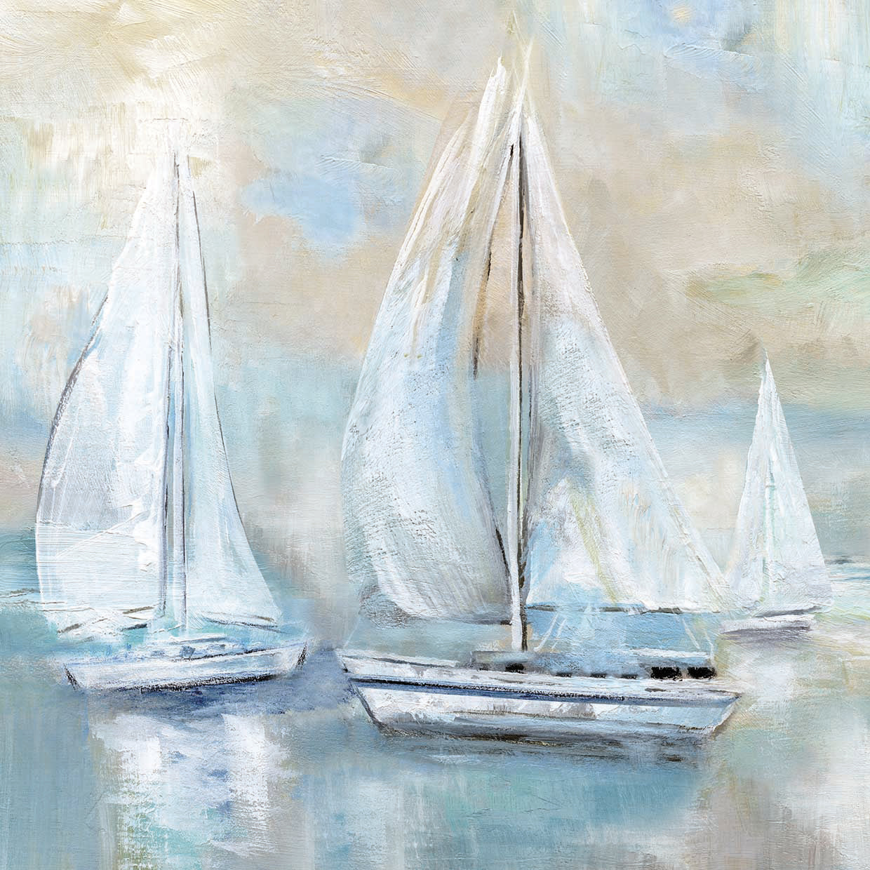 Sail Afar by Nan - highest quality handcrafted wall art work on large canvas & framed canvas prints