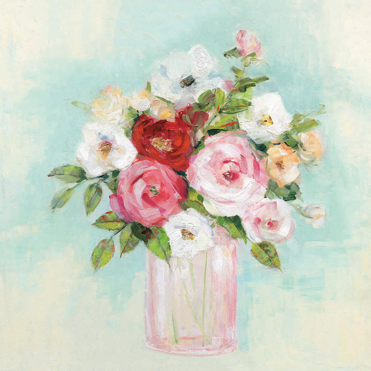 Arrangement of Spring II by Sally Swatland - handcrafted wall art work on large canvas & framed canvas prints, made to order