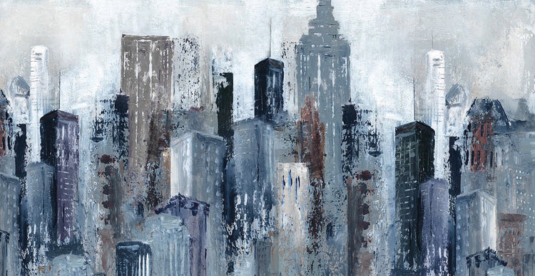 City Mood by Carol Robinson - larger sizes handcrafted wall art work on large canvas & framed canvas prints