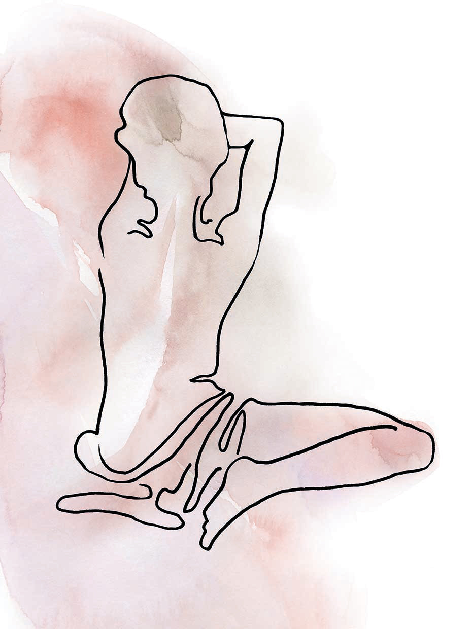 Figure Sketch I by Carol Robinson - best quality handcrafted wall art work on large canvas & framed canvas prints