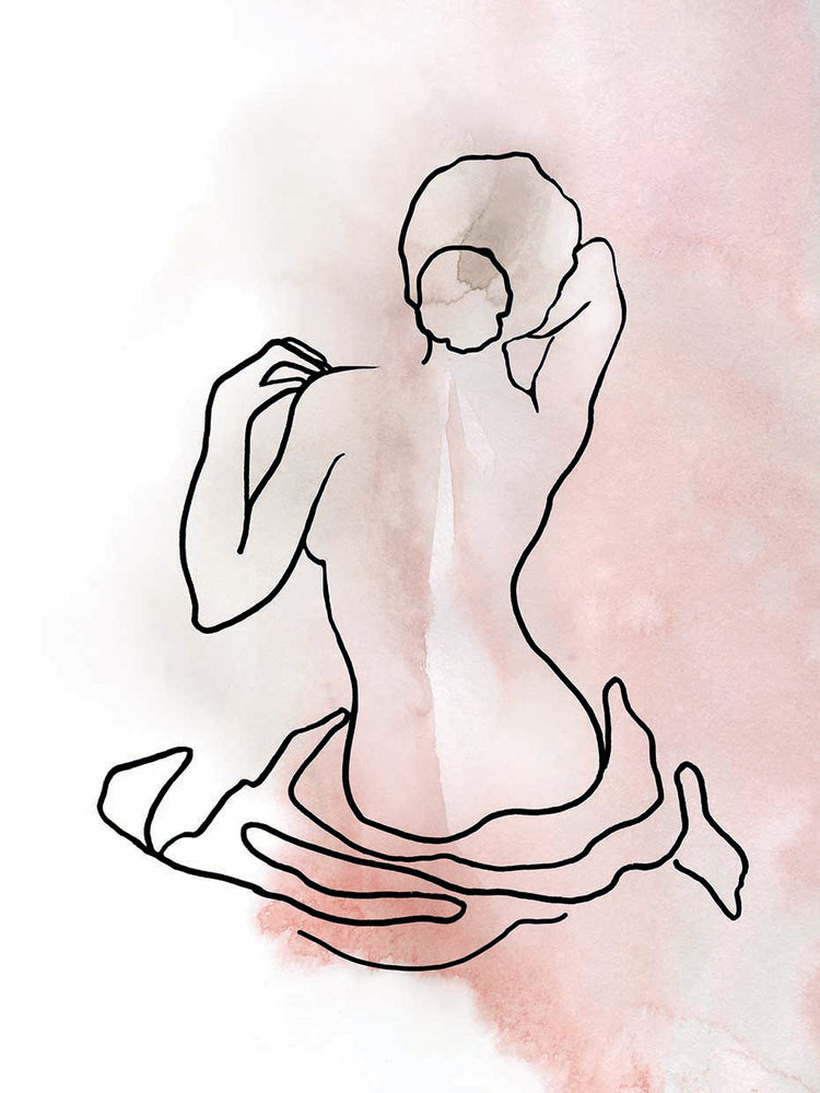 Figure Sketch II by Carol Robinson - museum quality wall art work on large canvas & framed canvas prints