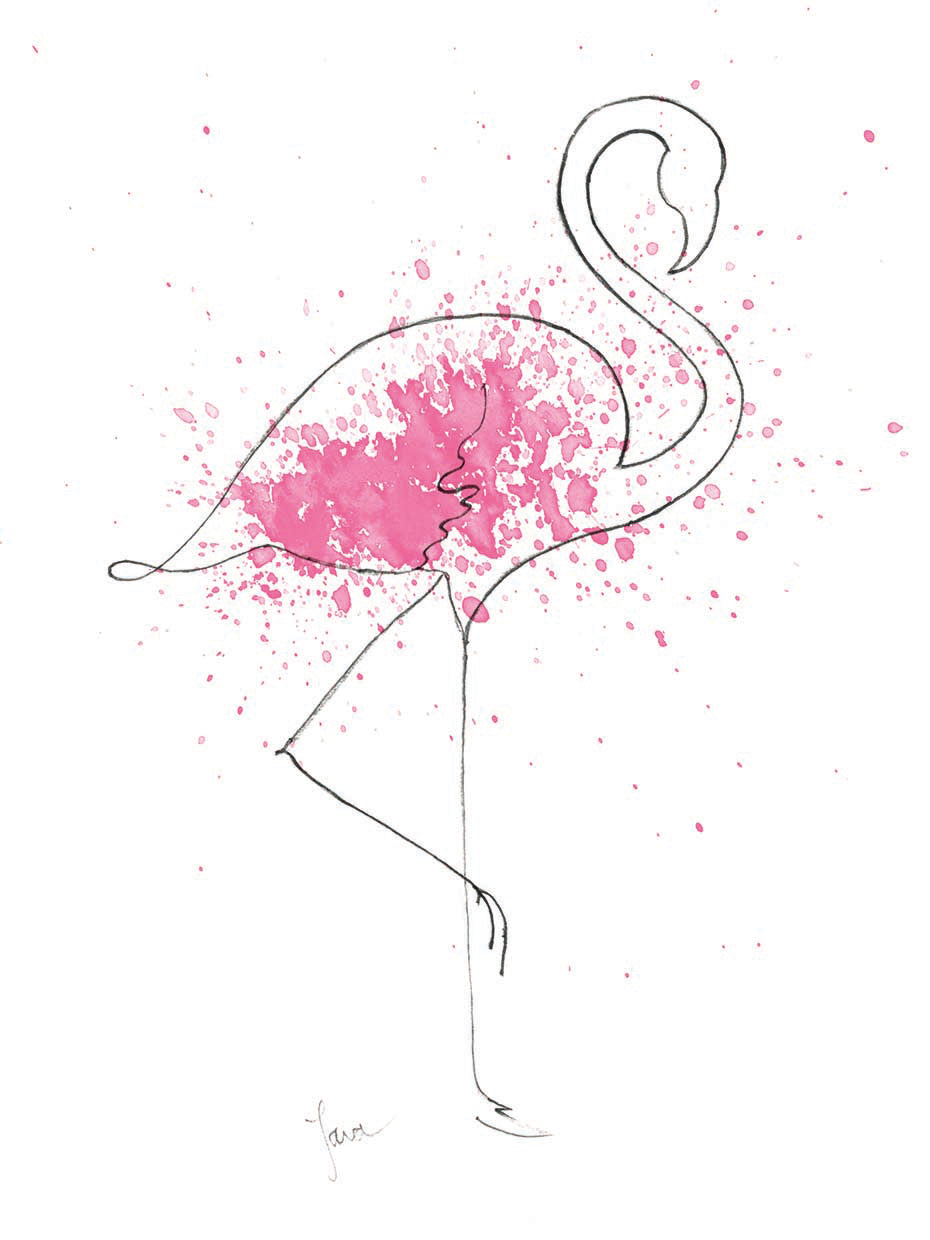 Flamingo Splash I