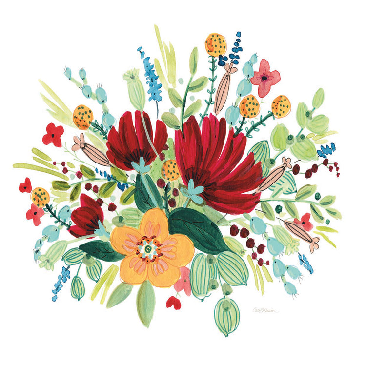 May Flowers I by Carol Robinson  - larger sizes handcrafted wall art work on large canvas & framed canvas prints