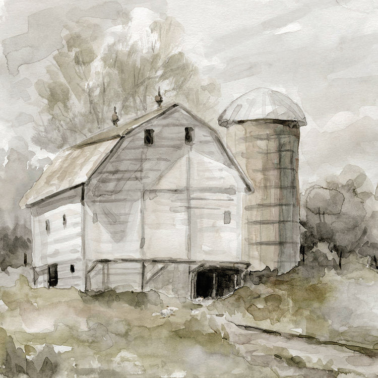 Neutral Silo by Carol Robinson  - lowest price wall art work on large canvas & framed canvas prints