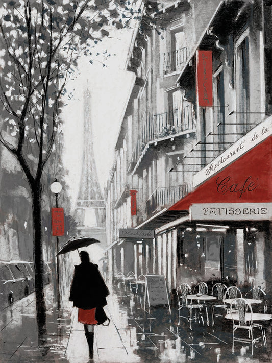 Rainy Paris I Canvas Art