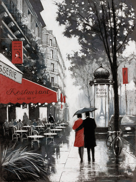 Rainy Paris II Canvas Art