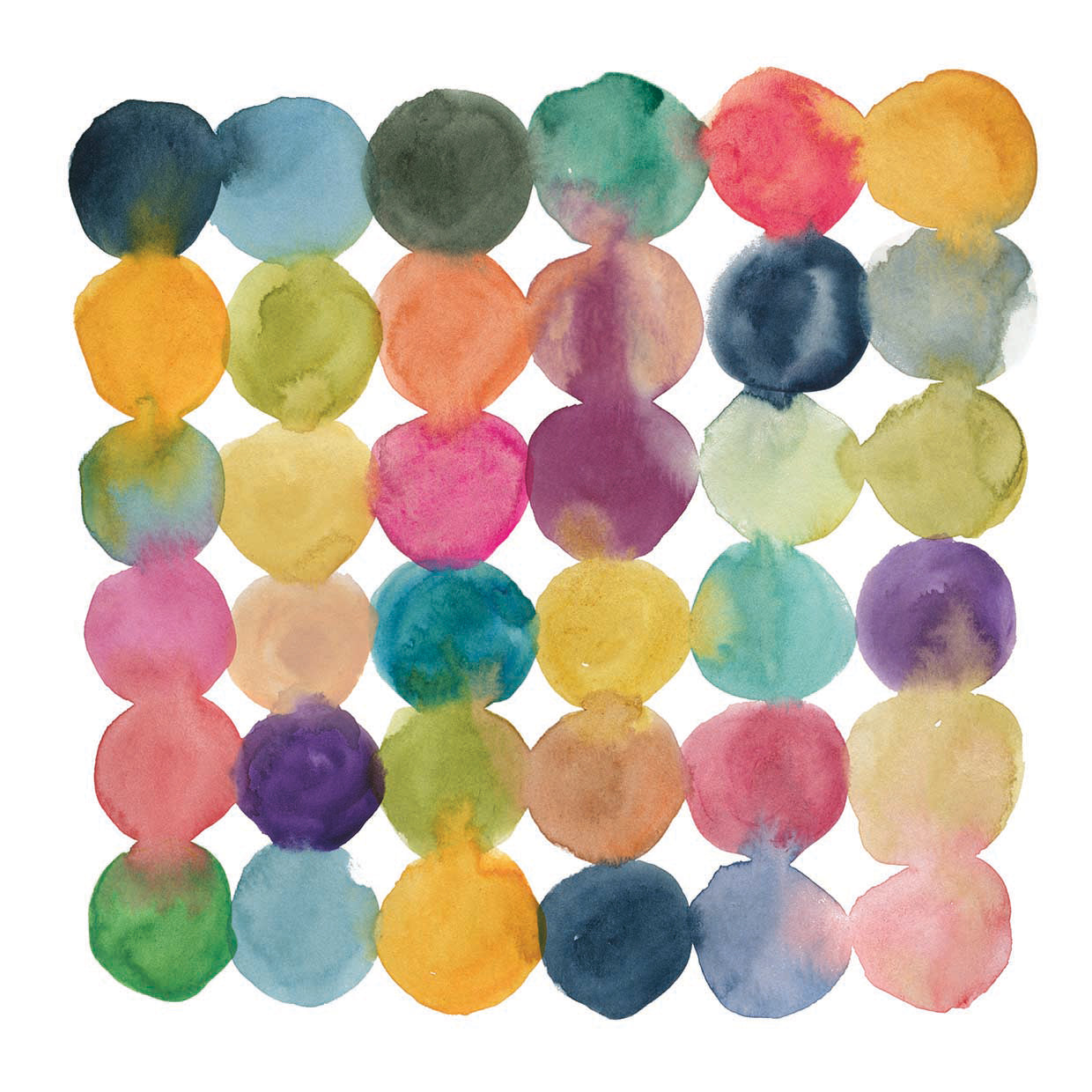 Spectrum Connections by Carol Robinson  - museum quality wall art work on large canvas & framed canvas prints