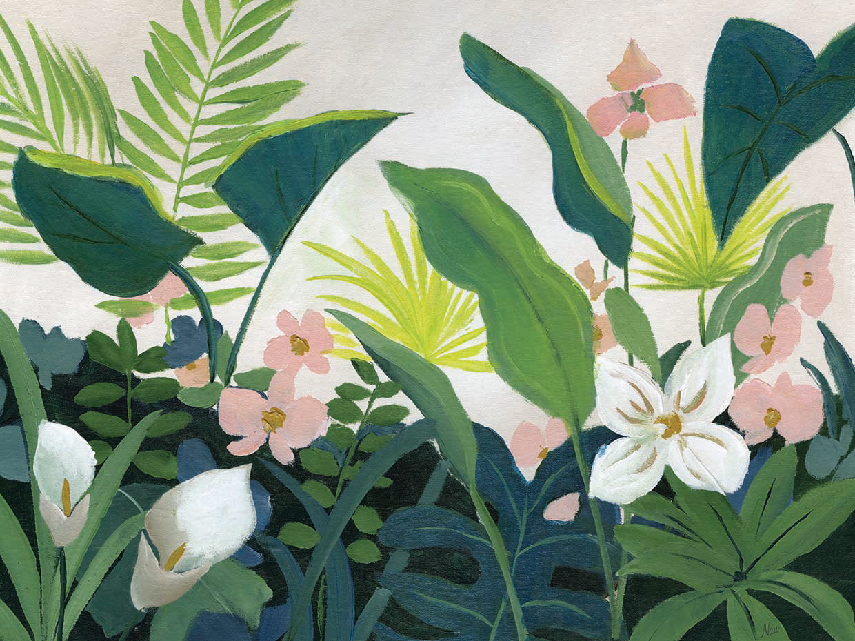 Tropics by Nan  - larger sizes handcrafted wall art work on large canvas & framed canvas prints