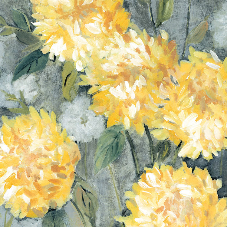 Yellow Mums by Carol Robinson  - highest quality handcrafted wall art work on large canvas & framed canvas prints