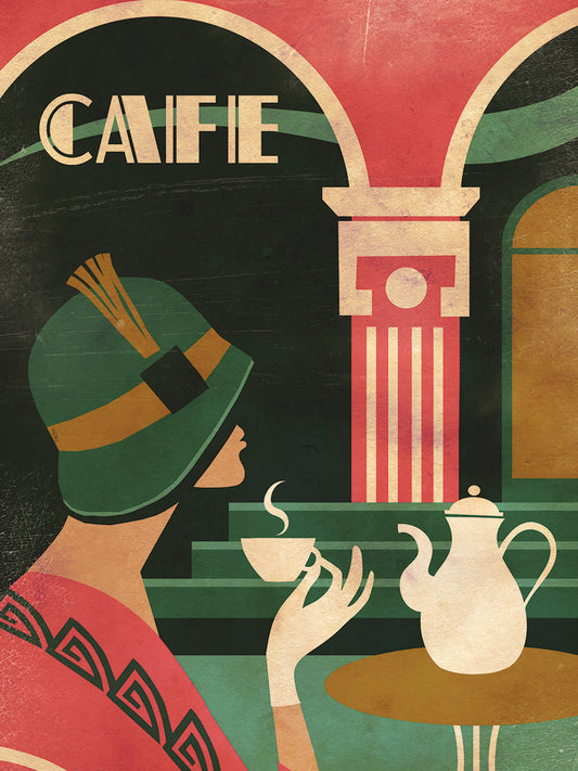 Art Deco Cafe Canvas Art