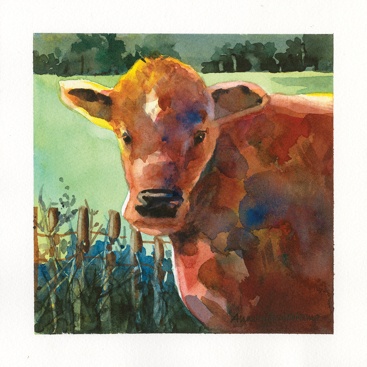 Brownie by Annelein Beukenkamp  - museum quality wall art work on large canvas & framed canvas prints