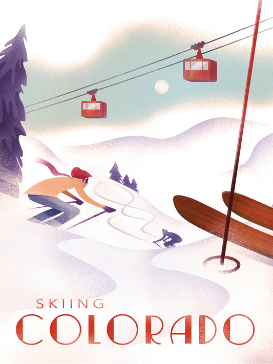 Colorado Skiing Canvas Art