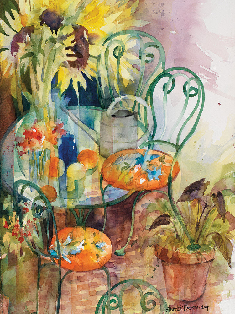 Courtyard Colors by Annelein Beukenkamp  - lowest price wall art work on large canvas & framed canvas prints