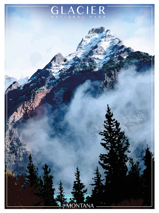 Glacier National Park Canvas Art