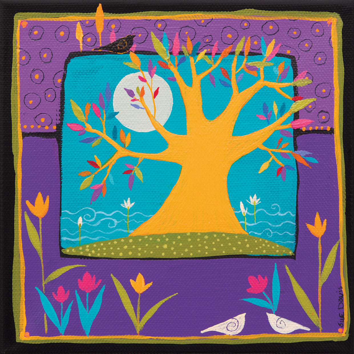 Magic Tree With Waterlilies