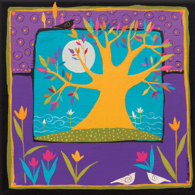 Magic Tree With Waterlilies