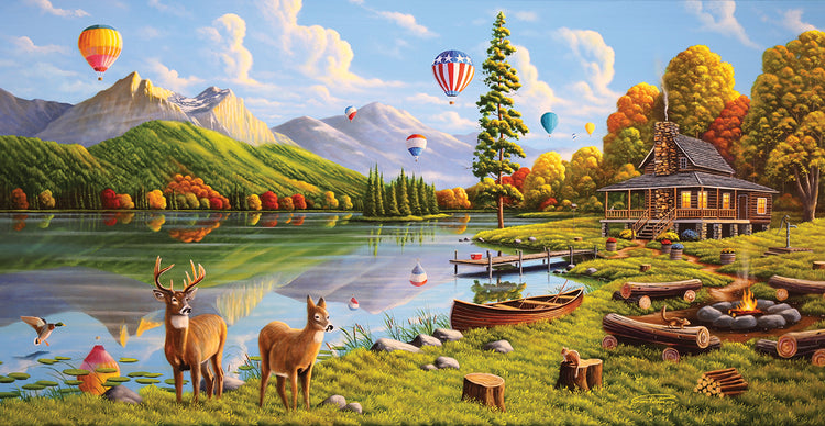 Arte de la lona del cielo majestuoso
