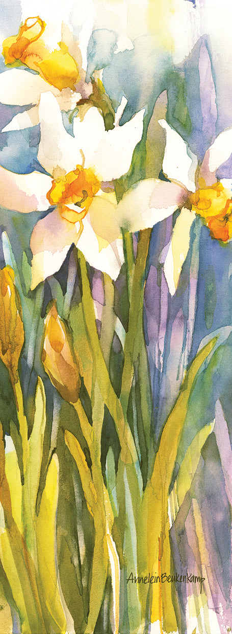 Narcissus by Annelein Beukenkamp  - handcrafted wall art work on large canvas & framed canvas prints, made to order