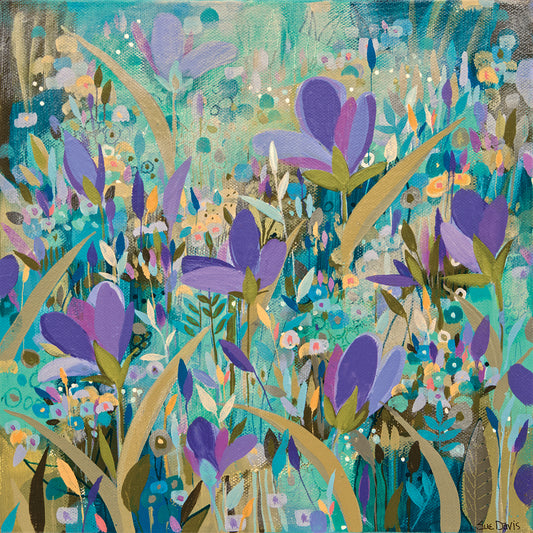 Purple Flowers Canvas Art