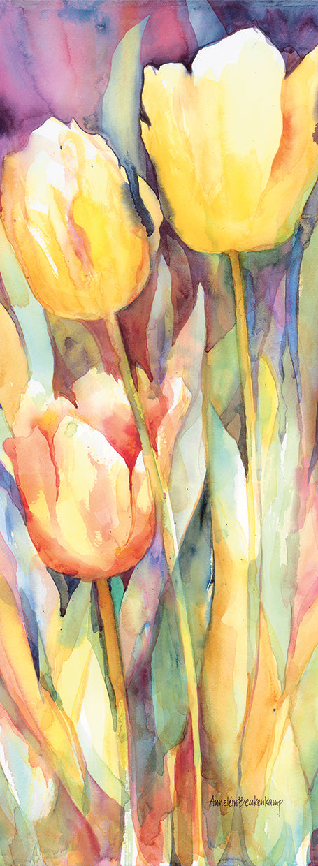 Tall Blondes by Annelein Beukenkamp  - larger sizes handcrafted wall art work on large canvas & framed canvas prints