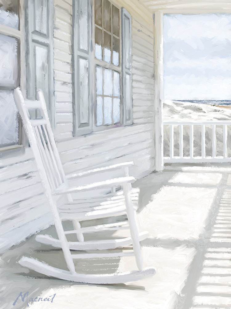 Rocking Chair by The Macneil Studio  - museum quality wall art work on large canvas & framed canvas prints