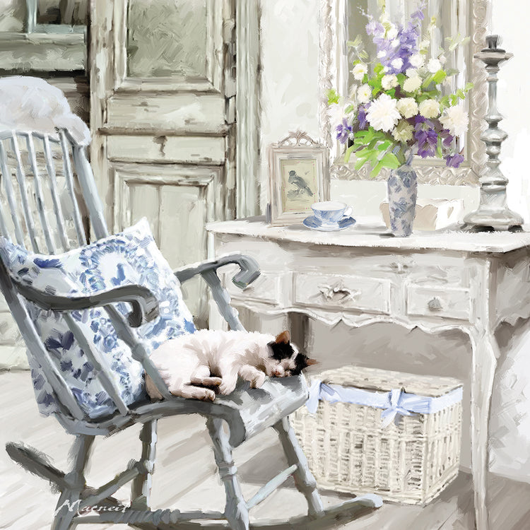 Rocking Chair by The Macneil Studio  - highest quality handcrafted wall art work on large canvas & framed canvas prints