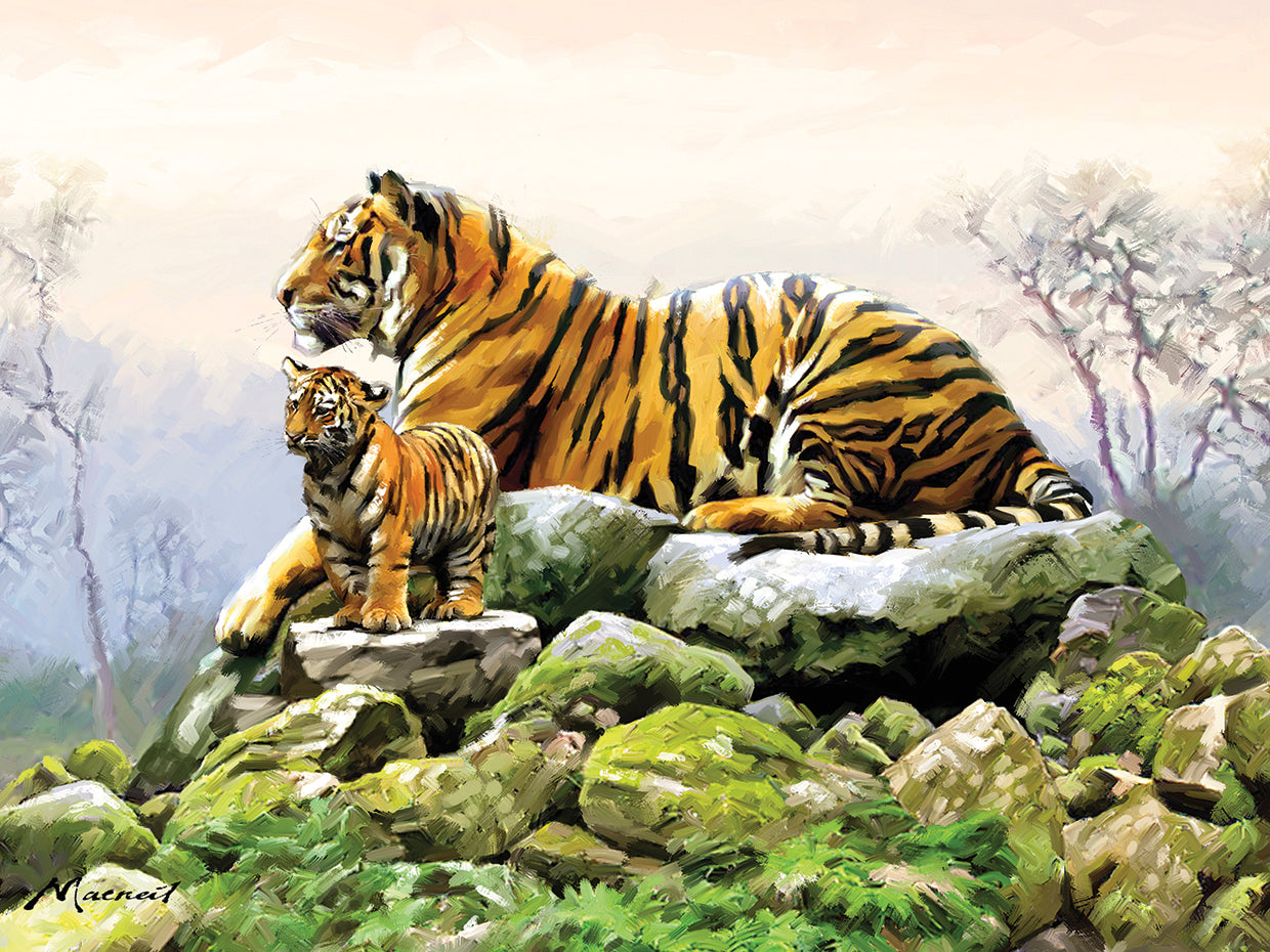 Tiger by The Macneil Studio  - highest quality handcrafted wall art work on large canvas & framed canvas prints