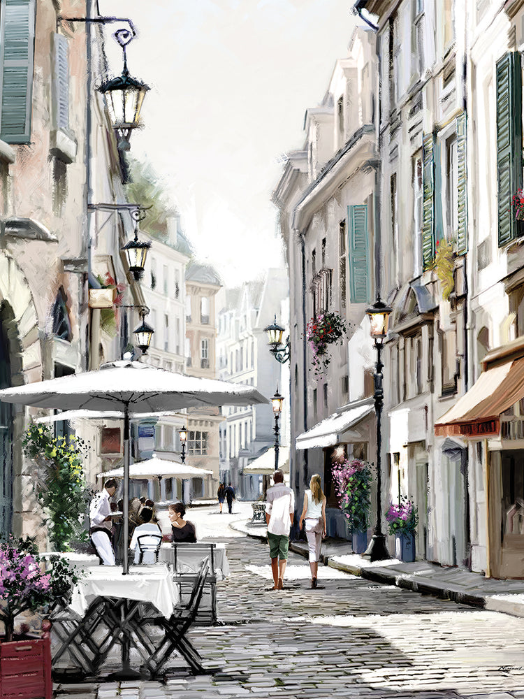 City Street by The Macneil Studio  - top quality wall art work on large canvas & framed canvas prints