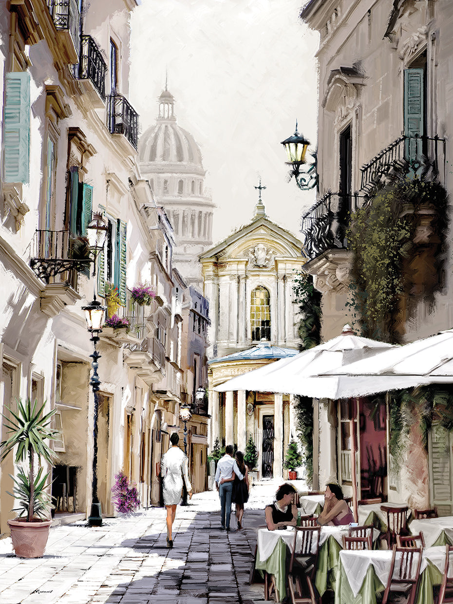 Summer Street by The Macneil Studio  - best quality handcrafted wall art work on large canvas & framed canvas prints