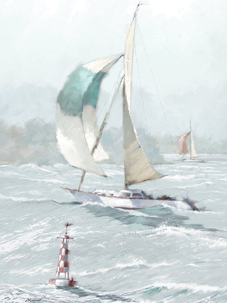 Sailing by The Macneil Studio  - highest quality handcrafted wall art work on large canvas & framed canvas prints