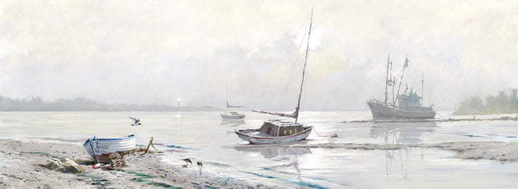 Oyster Bay by The Macneil Studio  - lowest price wall art work on large canvas & framed canvas prints