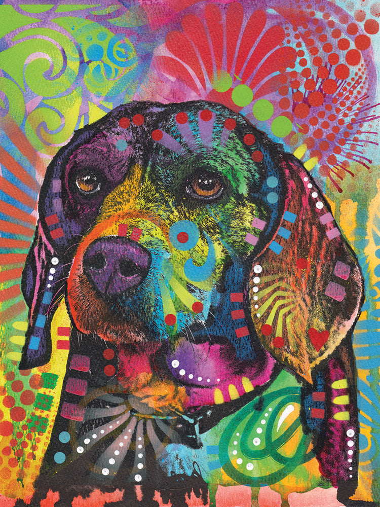 Beagle Eagle by Dean Russo  - larger sizes handcrafted wall art work on large canvas & framed canvas prints