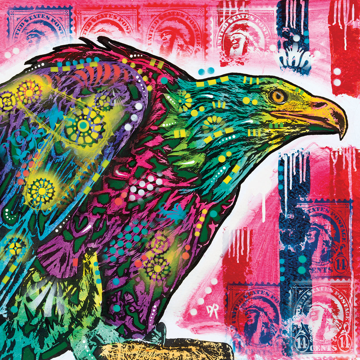 Eagle by Dean Russo  - top quality wall art work on large canvas & framed canvas prints