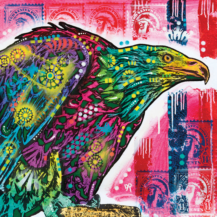 Eagle by Dean Russo  - top quality wall art work on large canvas & framed canvas prints