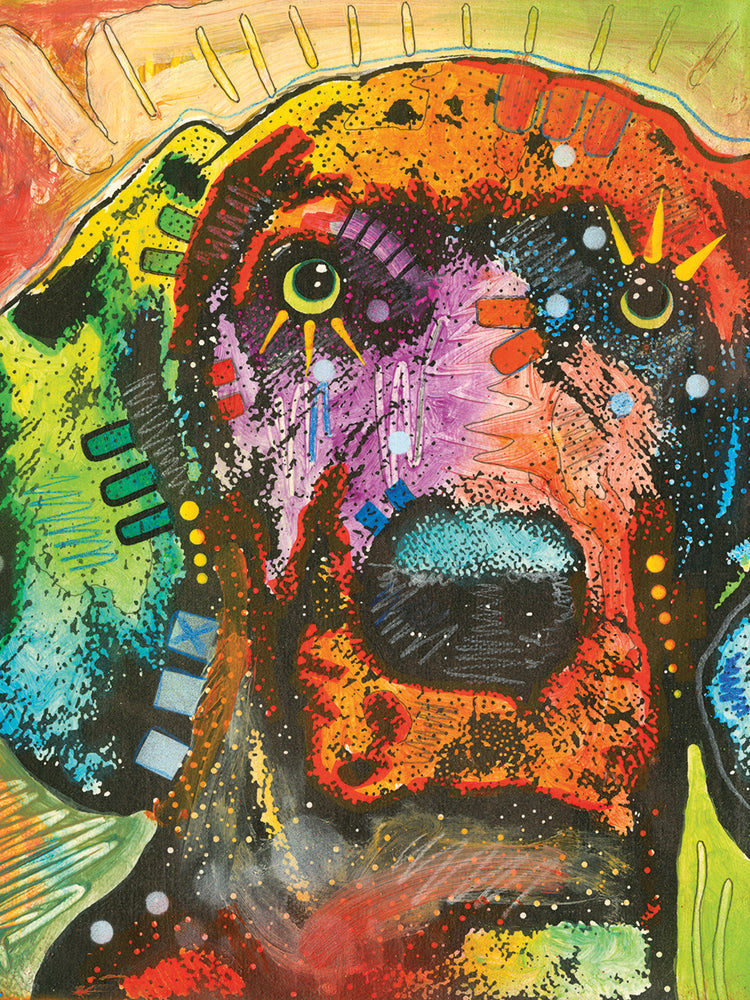 Gazing Puppy Love by Dean Russo  - lowest price wall art work on large canvas & framed canvas prints