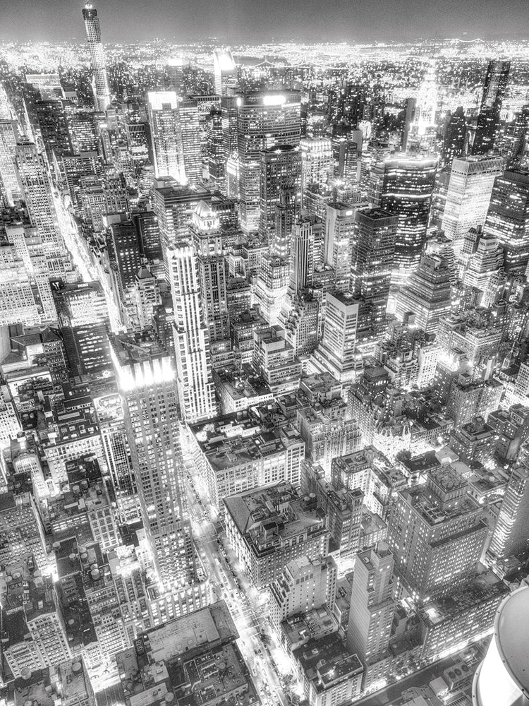 Gotham City 1-2 by Moises Levy  - highest quality handcrafted wall art work on large canvas & framed canvas prints