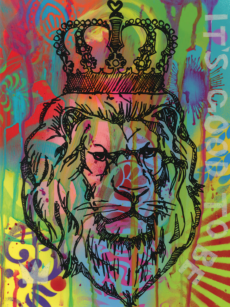 Its good to be the king by Dean Russo  - best quality handcrafted wall art work on large canvas & framed canvas prints