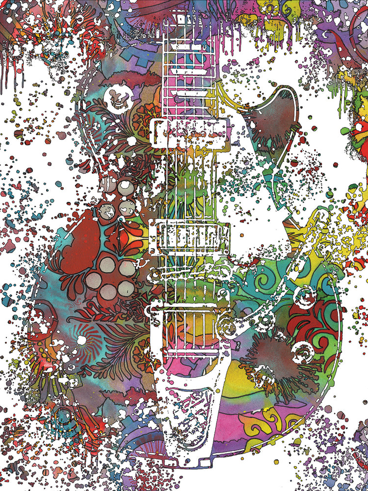 Les Paul Whammy by Dean Russo  - lowest price wall art work on large canvas & framed canvas prints