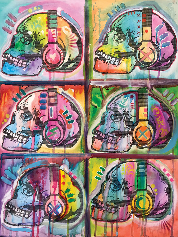 Live Music 6UP by Dean Russo  - top quality wall art work on large canvas & framed canvas prints