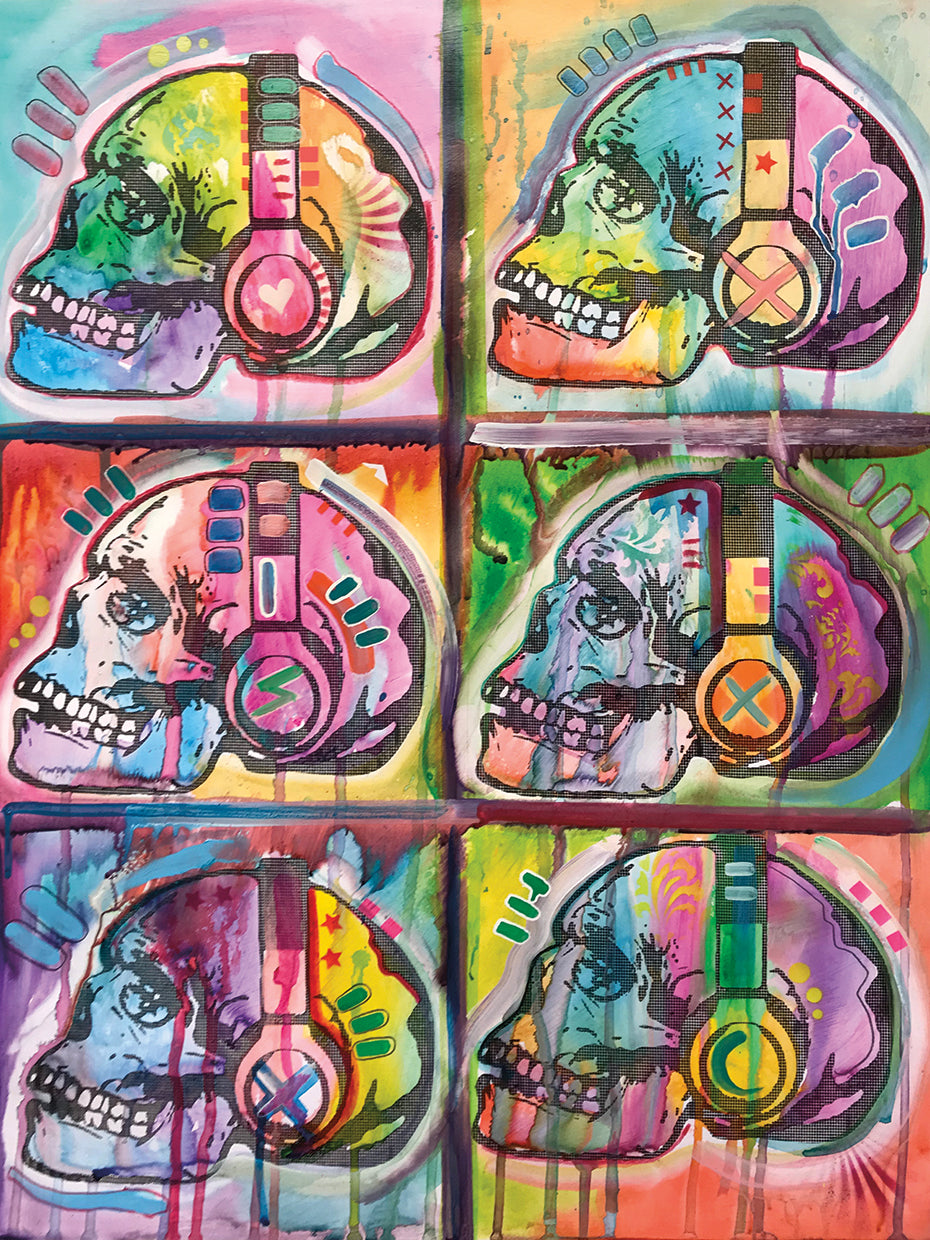 Live Music 6UP by Dean Russo  - top quality wall art work on large canvas & framed canvas prints