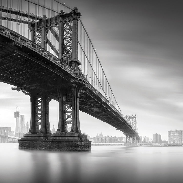 Manhattan Bridge 1 by Moises Levy  - best quality handcrafted wall art work on large canvas & framed canvas prints