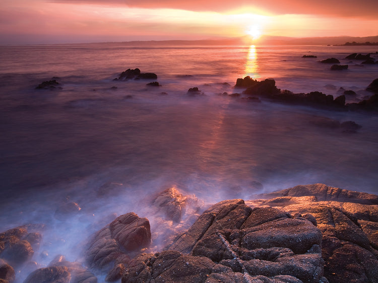 Rocas En Amanecer by Moises Levy  - best quality handcrafted wall art work on large canvas & framed canvas prints