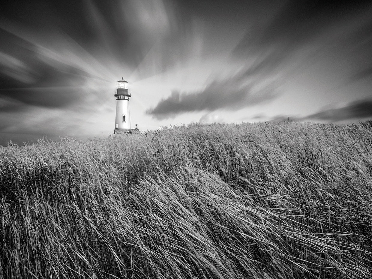 Yaquina Lighthouse 3 by Moises Levy  - highest quality handcrafted wall art work on large canvas & framed canvas prints