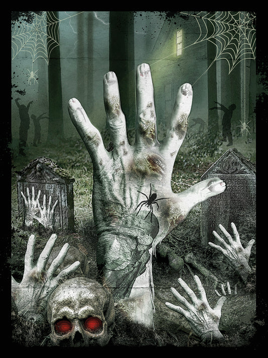Zombie Graveyard Canvas Prints