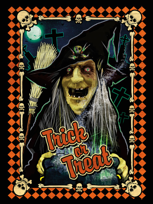 Graveyard Witch: Trick or Treat Canvas Prints